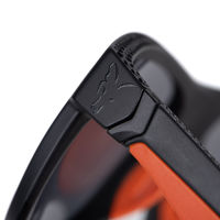 Fox Collection Black Orange Shades Grey Lens